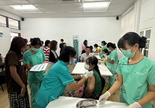 Flu Vaccination (Marlar Myaing Group)သို့သွားရောက်ပြီးရာသီတုပ်ကွေးကာကွယ်ဆေးထိုးပေးခြင်း